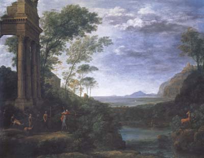 Landscape with Ascanius Shooting the Stag (mk17)